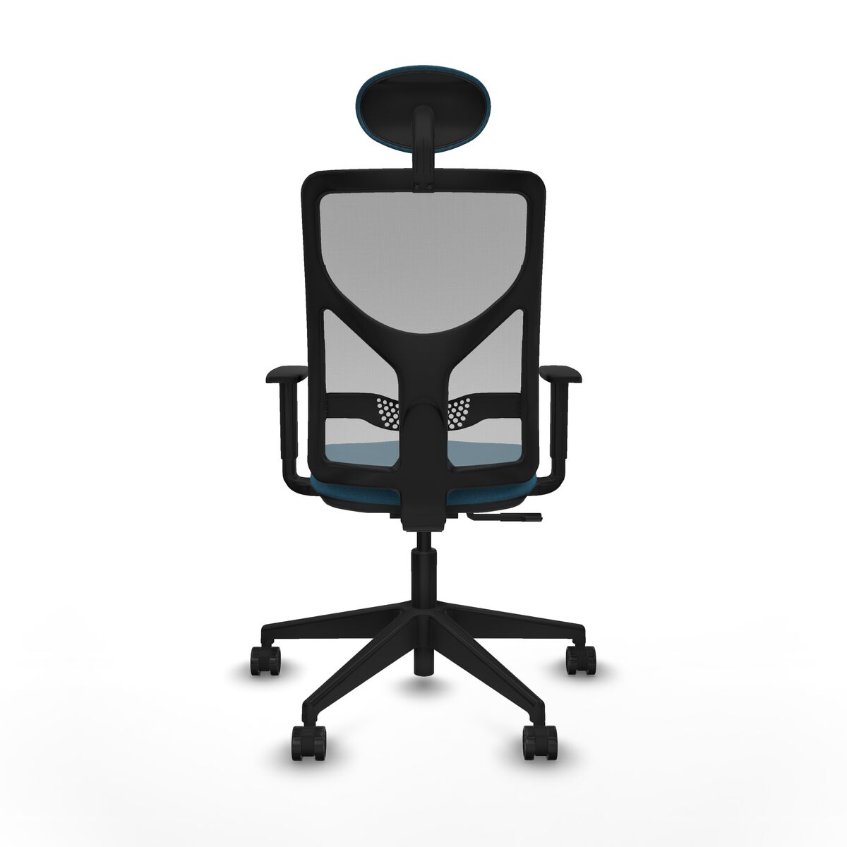 Silla de Oficina con Cabecero Motilla Piqueras y Crespo 1D066N1 Gris Verde petróleo