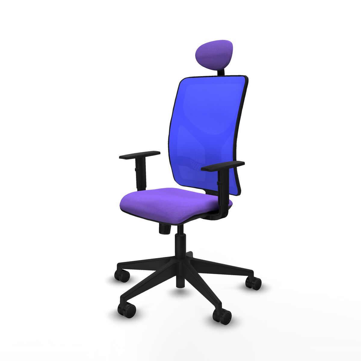 Silla de Oficina con Cabecero Motilla Piqueras y Crespo 1D066N1 Lila