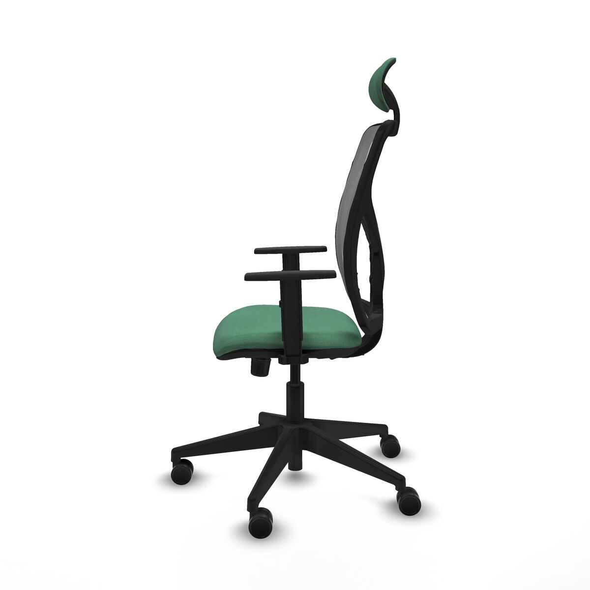 Silla de Oficina con Cabecero Motilla Piqueras y Crespo 1D066N1 Verde Esmeralda