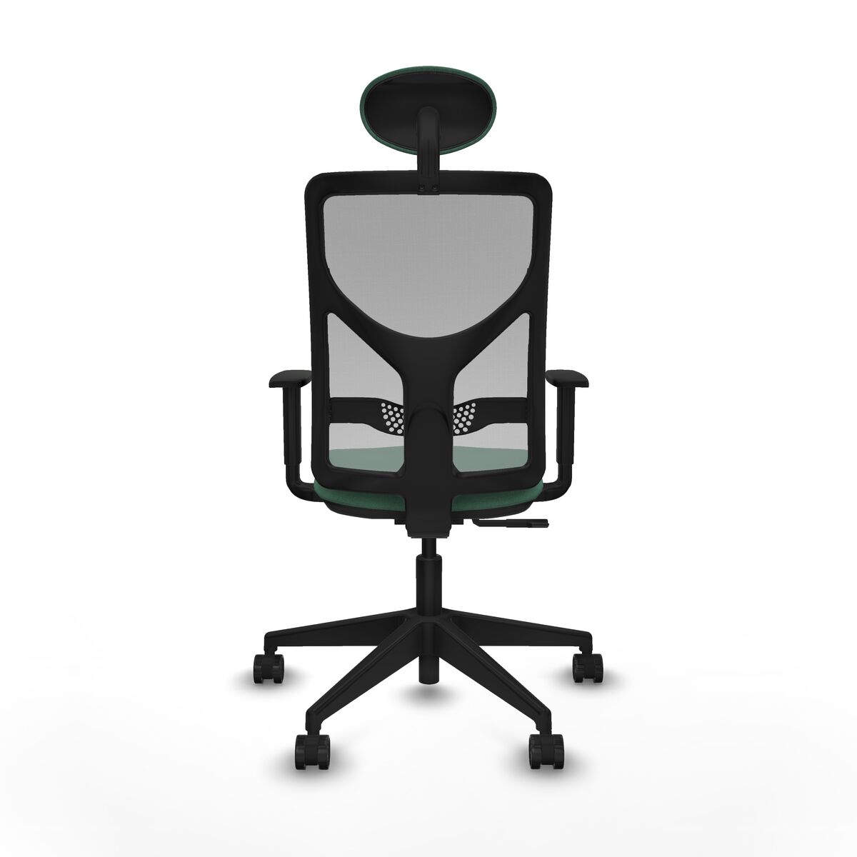 Silla de Oficina con Cabecero Motilla Piqueras y Crespo 1D066N1 Verde Esmeralda