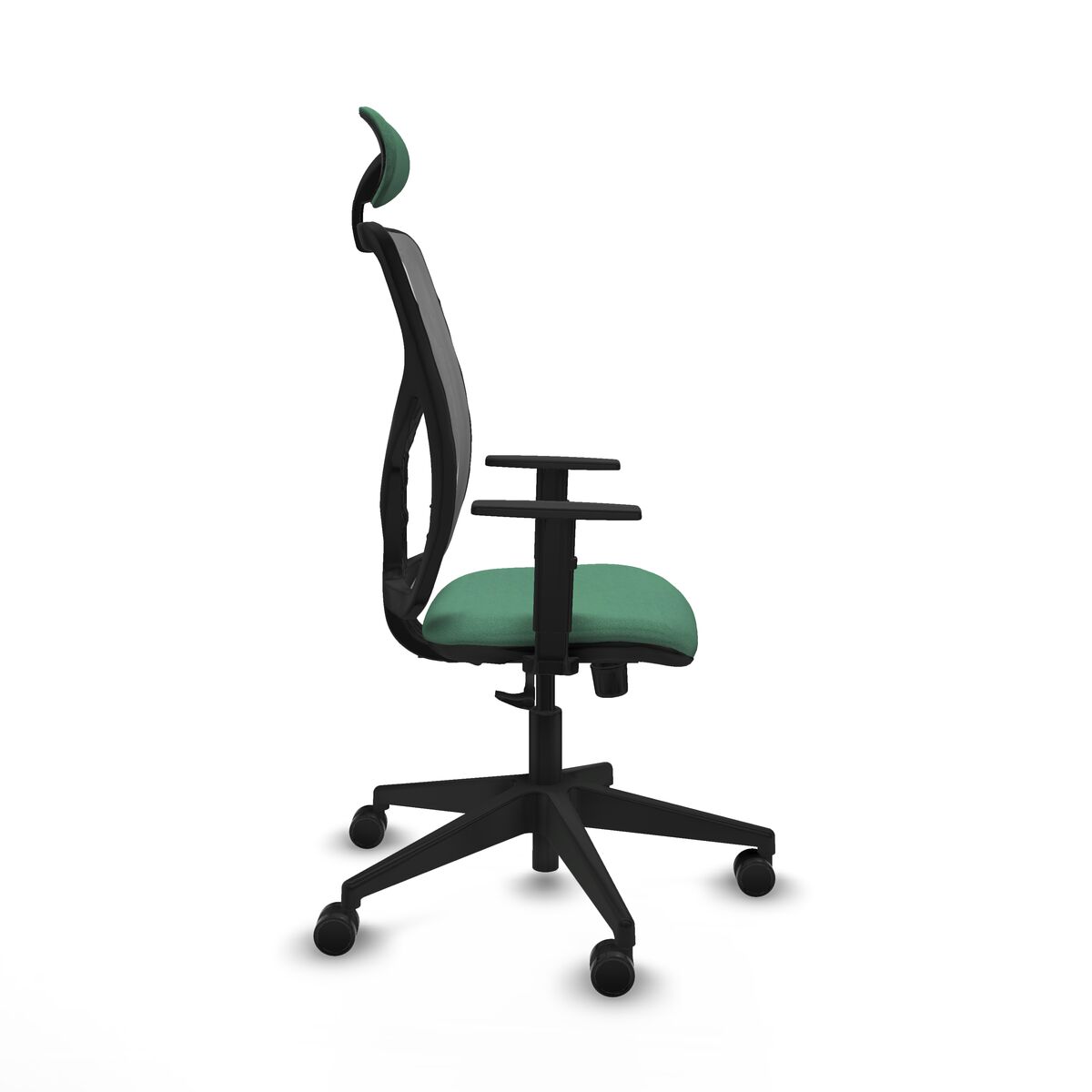 Silla de Oficina con Cabecero Motilla Piqueras y Crespo 1D066N1 Verde Esmeralda