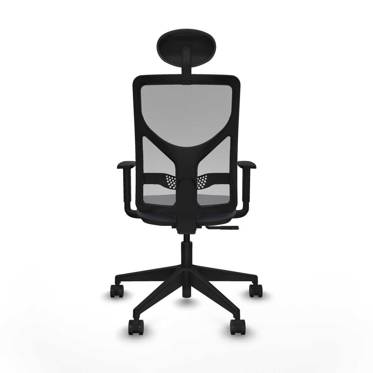 Silla de Oficina con Cabecero Motilla Piqueras y Crespo 1D066N1 Gris oscuro