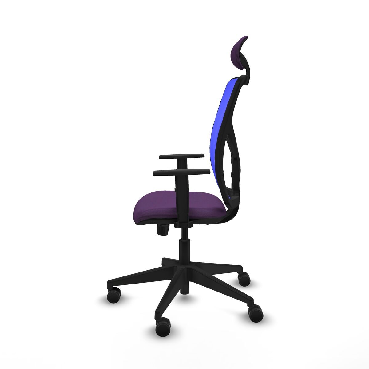 Silla de Oficina con Cabecero Motilla Piqueras y Crespo 1D066N1 Morado