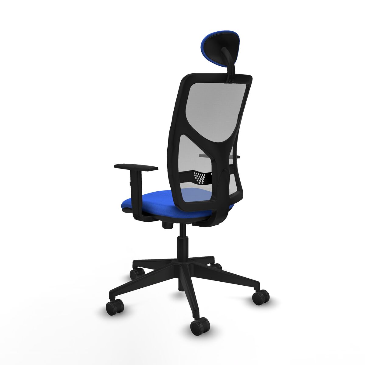 Silla de Oficina con Cabecero Motilla Piqueras y Crespo 1D066N1 Azul