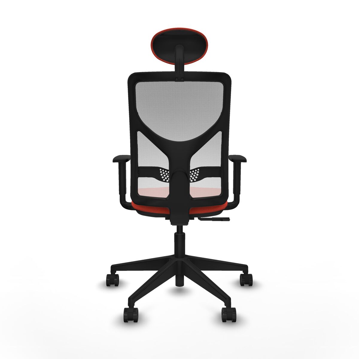 Silla de Oficina con Cabecero Motilla Piqueras y Crespo 1D066N1 Naranja Oscuro