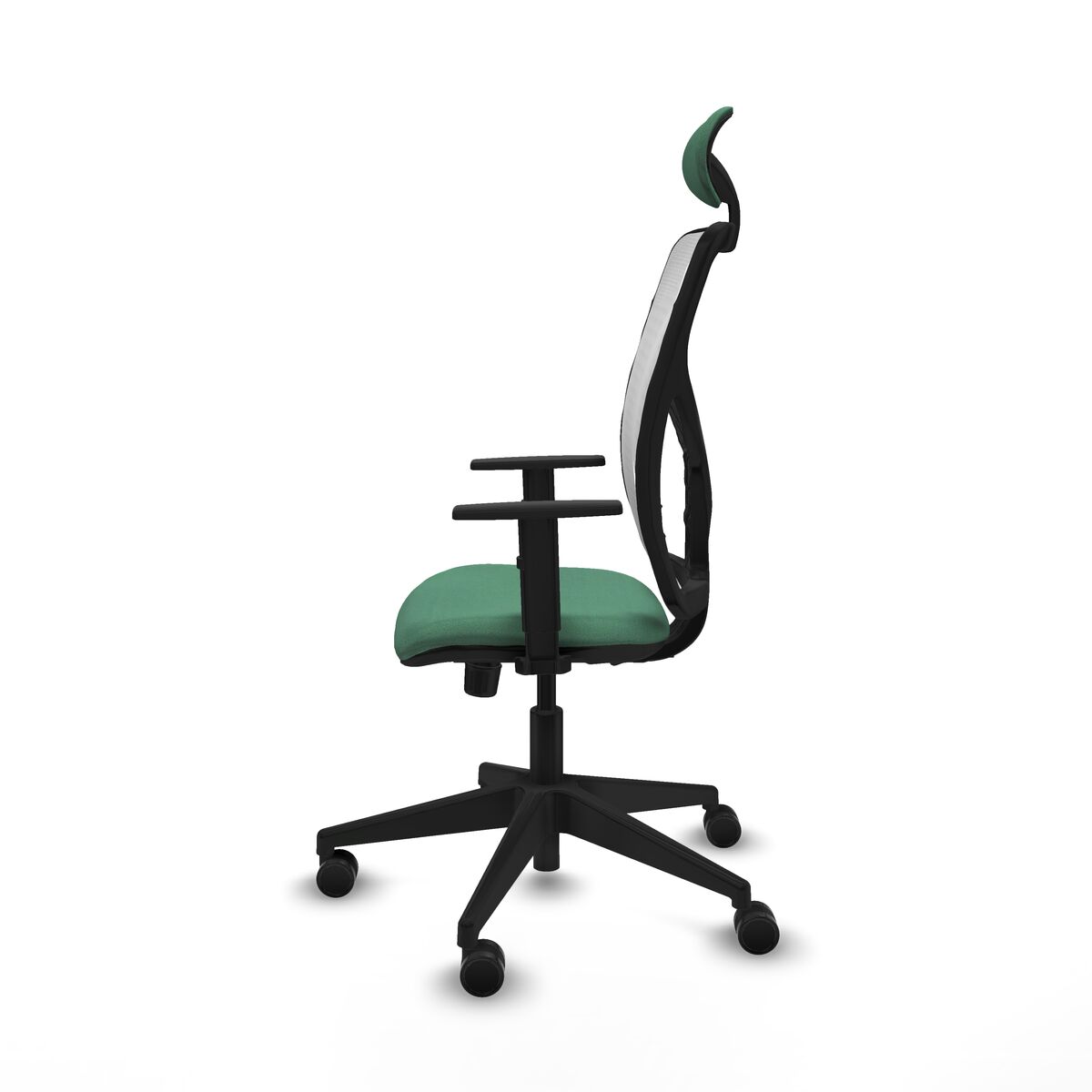 Silla de Oficina con Cabecero Motilla Piqueras y Crespo 1D066N1 Verde Esmeralda