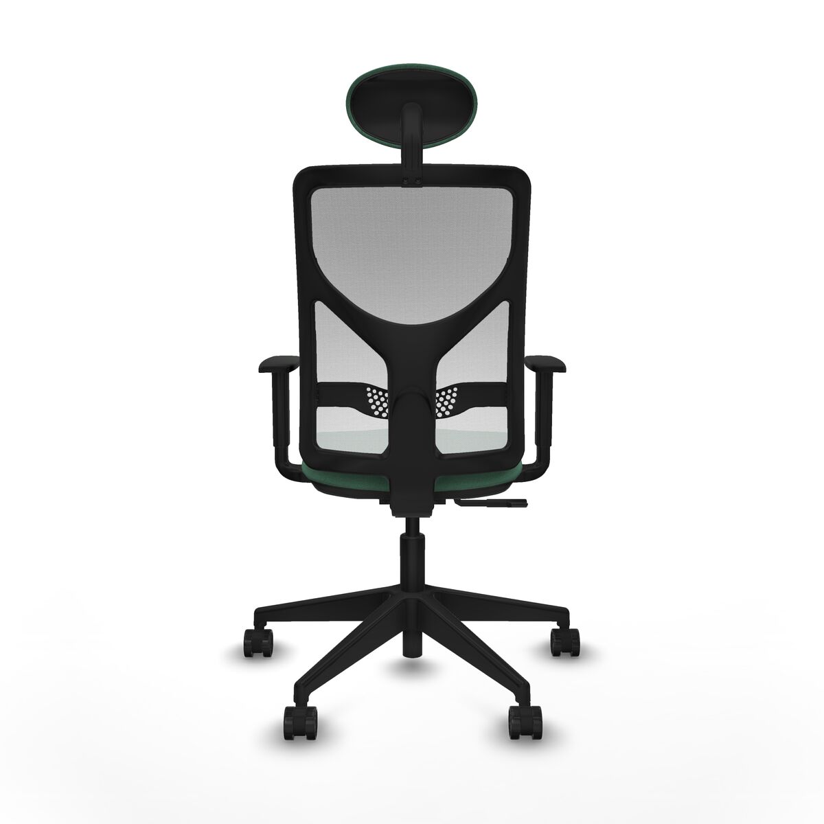 Silla de Oficina con Cabecero Motilla Piqueras y Crespo 1D066N1 Verde Esmeralda