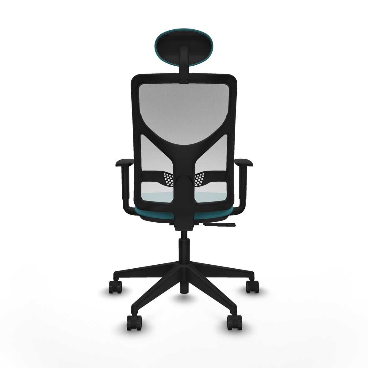 Silla de Oficina con Cabecero Motilla Piqueras y Crespo 1D066N1 Turquesa