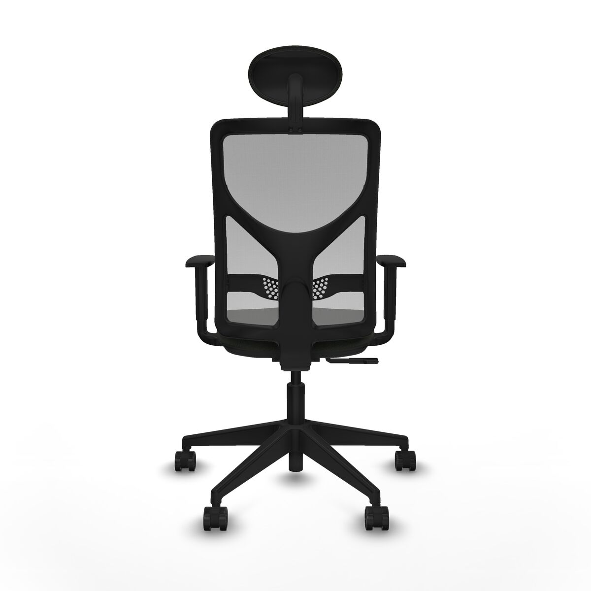 Silla de Oficina con Cabecero Motilla Piqueras y Crespo 1D066N1 Negro