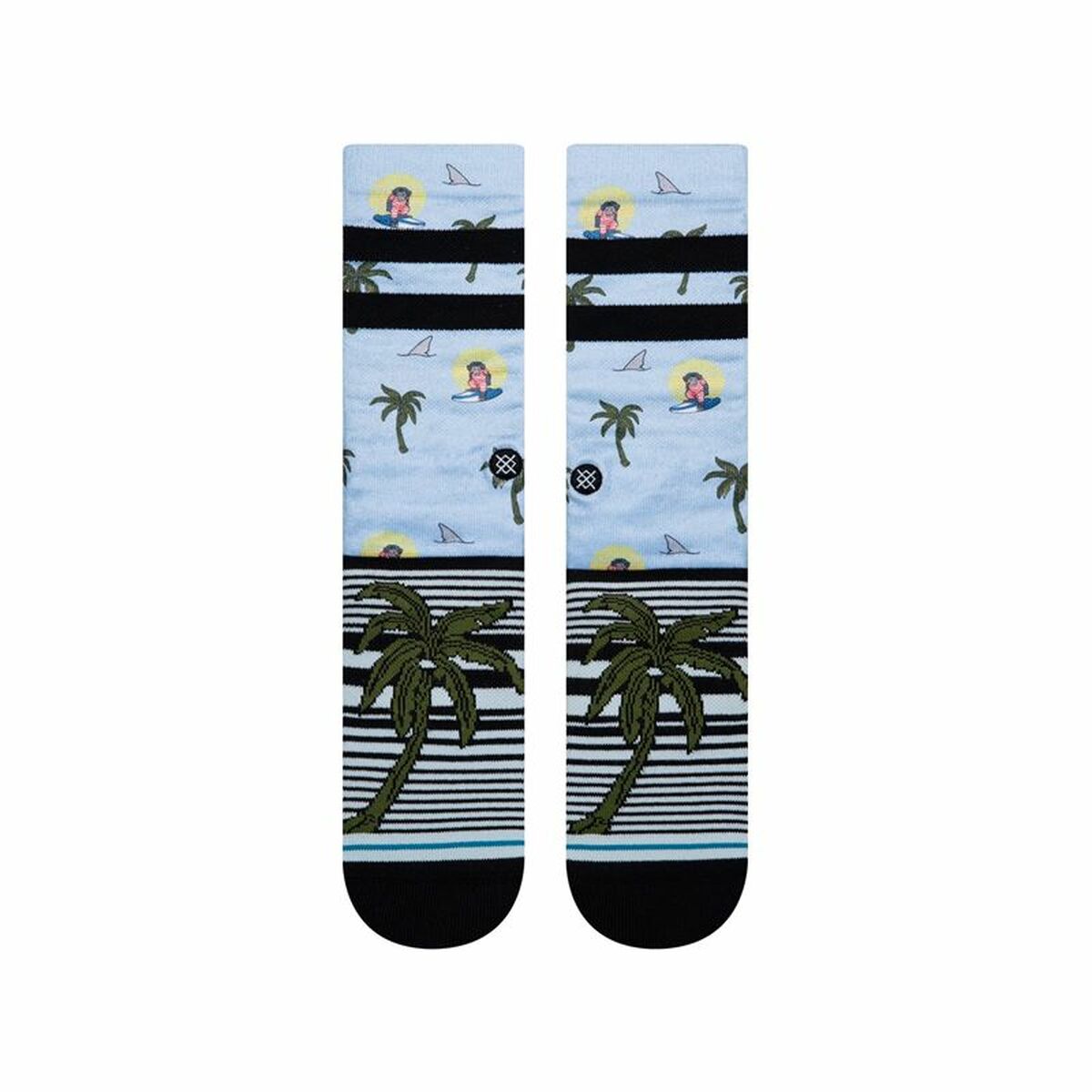 Calcetines Tobilleros Stance Aloha Monkey Staple Azul claro 42-46
