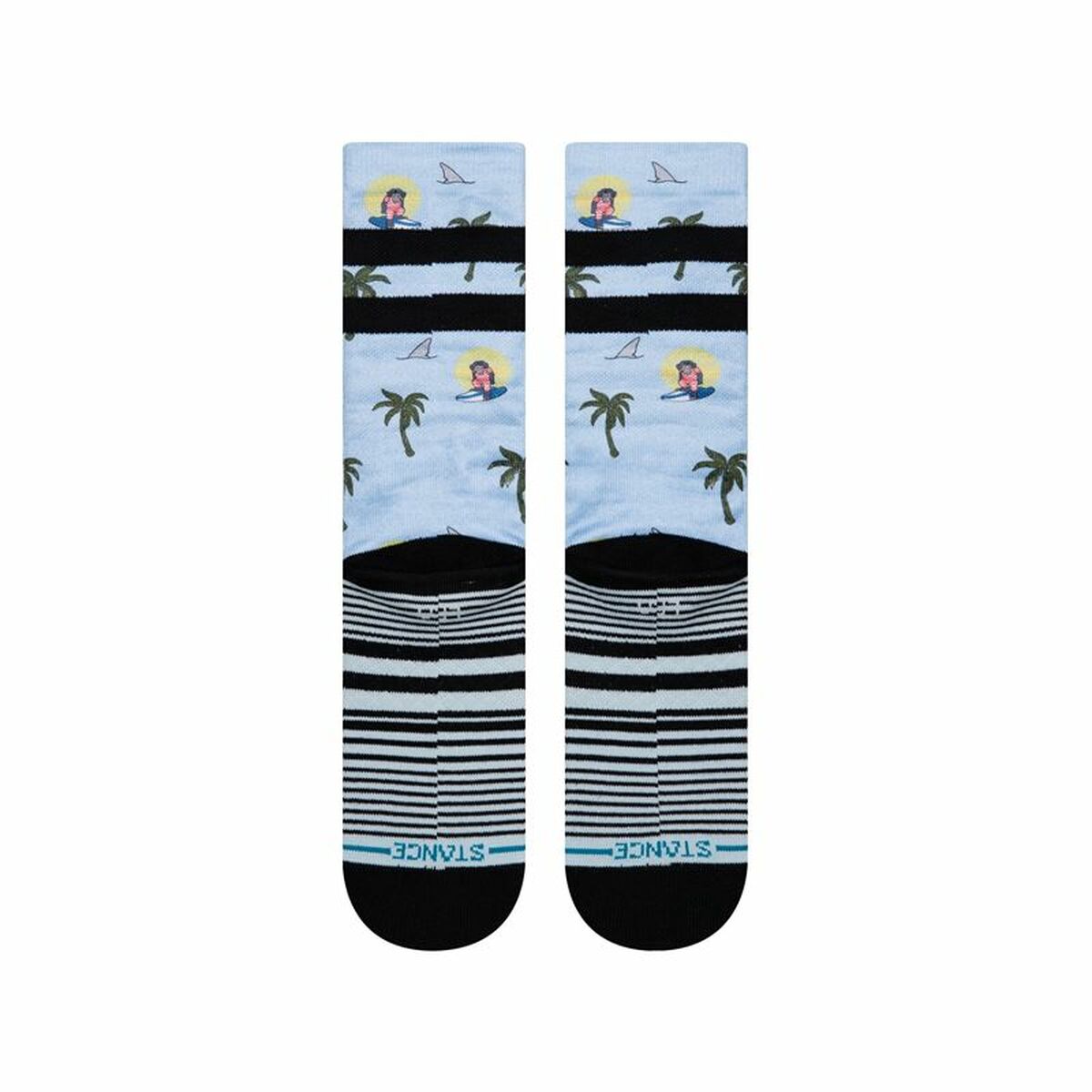 Calcetines Tobilleros Stance Aloha Monkey Staple Azul claro 42-46