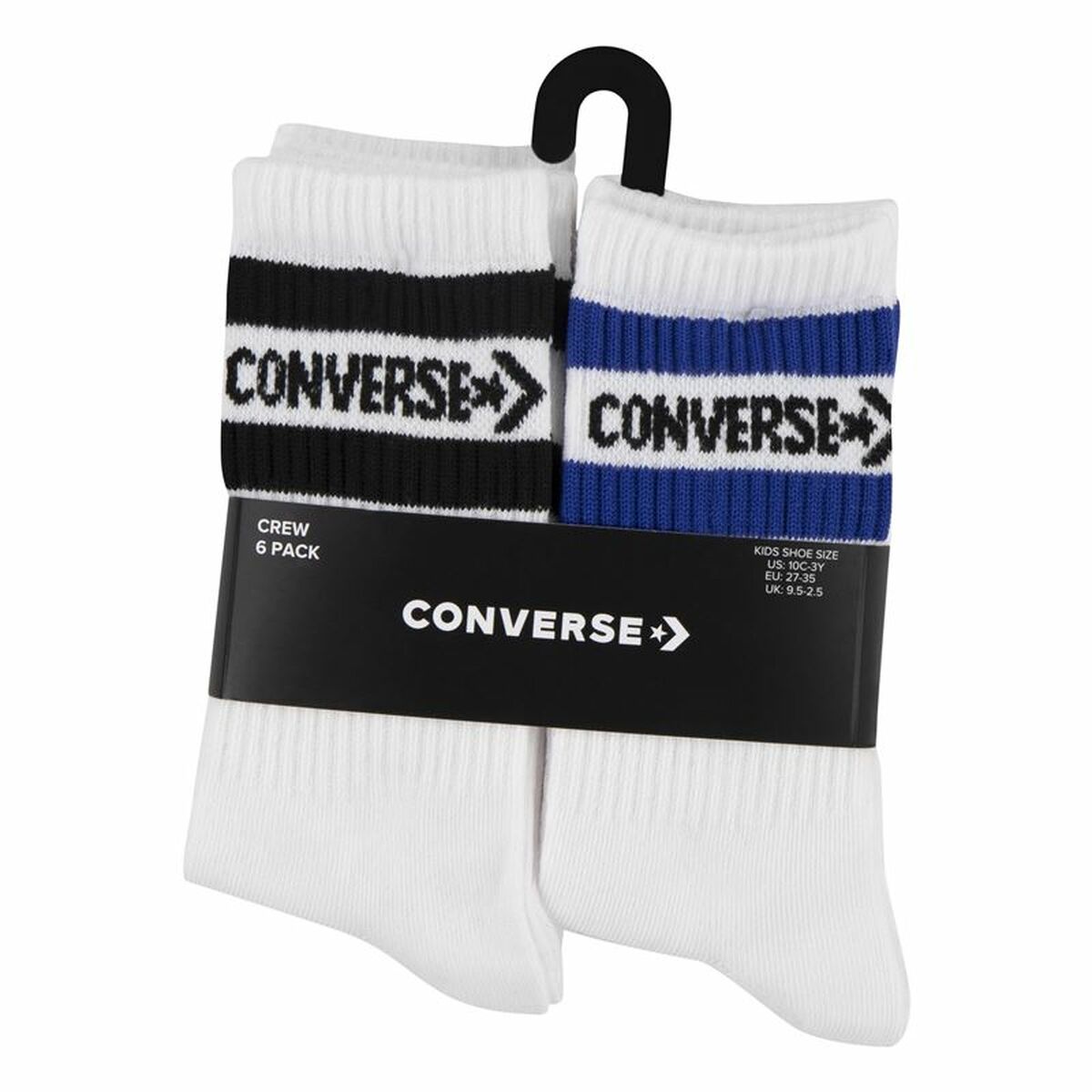 Calcetines Converse Wordmark Crew Blanco (5-7 Años)