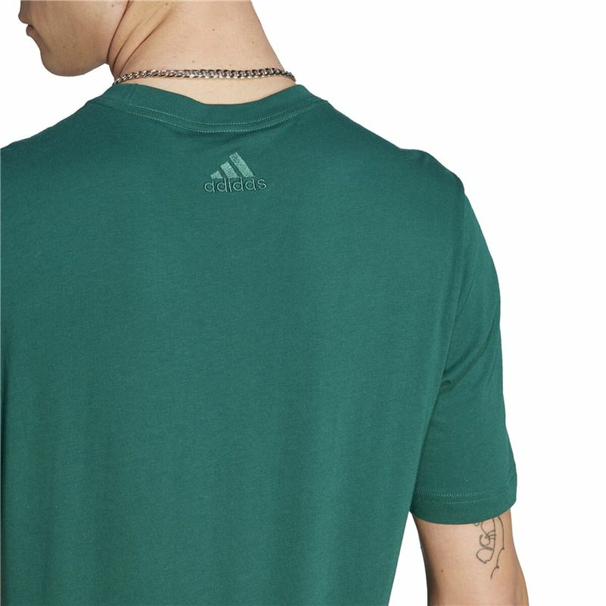 Camiseta de Manga Corta Hombre Adidas Linear Sj Oliva S