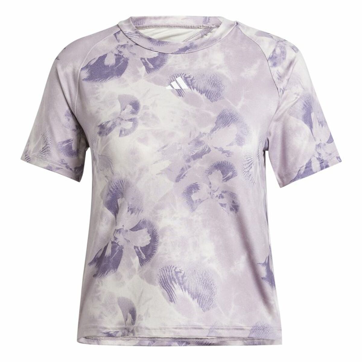 Camiseta de Manga Corta Mujer Adidas Essentials Aop Flower (M)