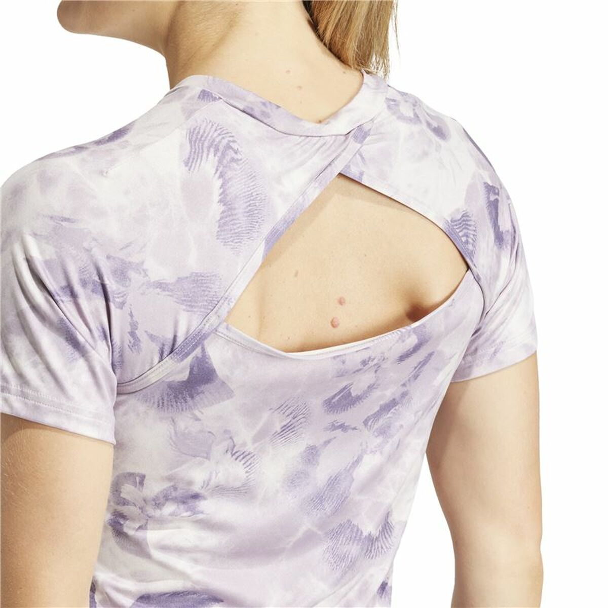 Camiseta de Manga Corta Mujer Adidas Essentials Aop Flower (M)