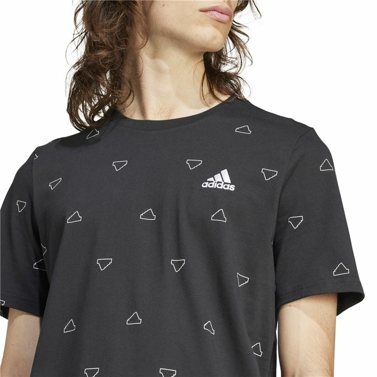 Camiseta de Manga Corta Hombre Adidas Essentials Monogram M