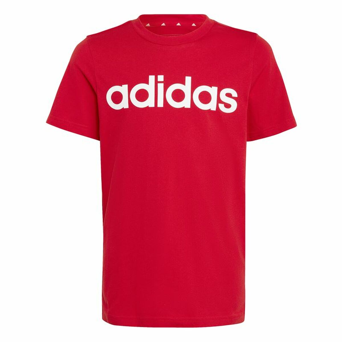 Camiseta de Manga Corta Infantil Adidas Lin Roja