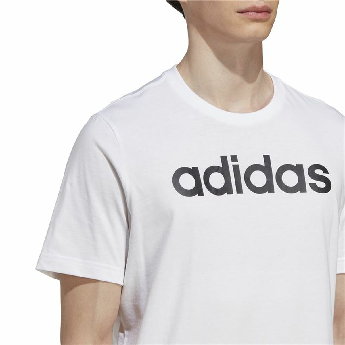 Camiseta de Manga Corta Hombre Adidas Essentials Linear Logo XL