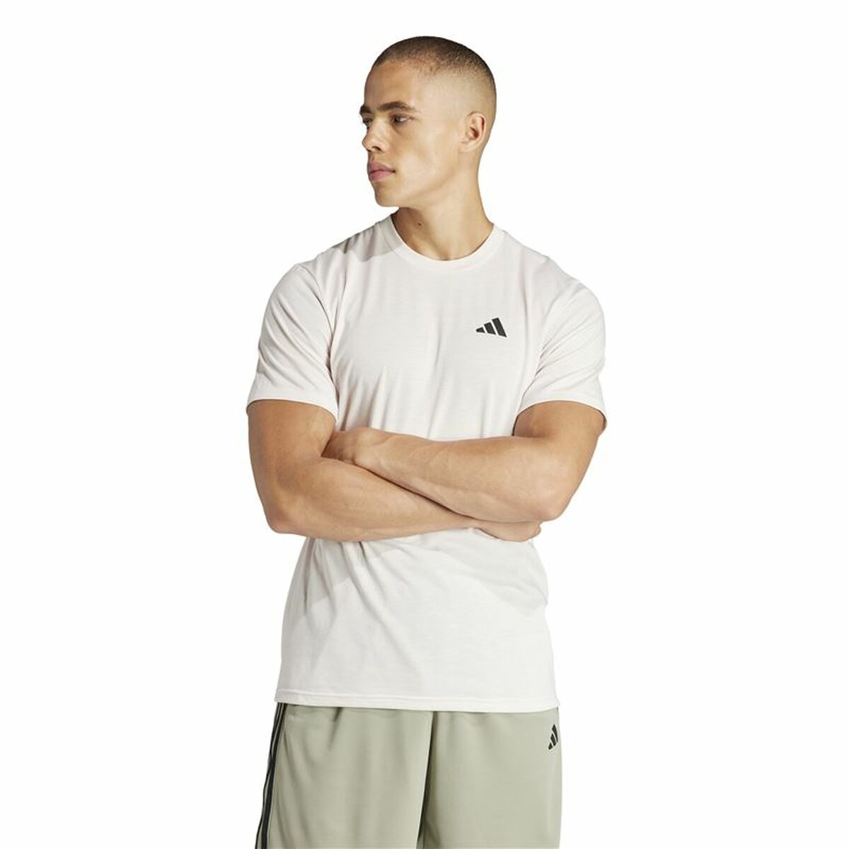 Camiseta de Manga Corta Hombre Adidas Essentials Tr-Es Fr (L)