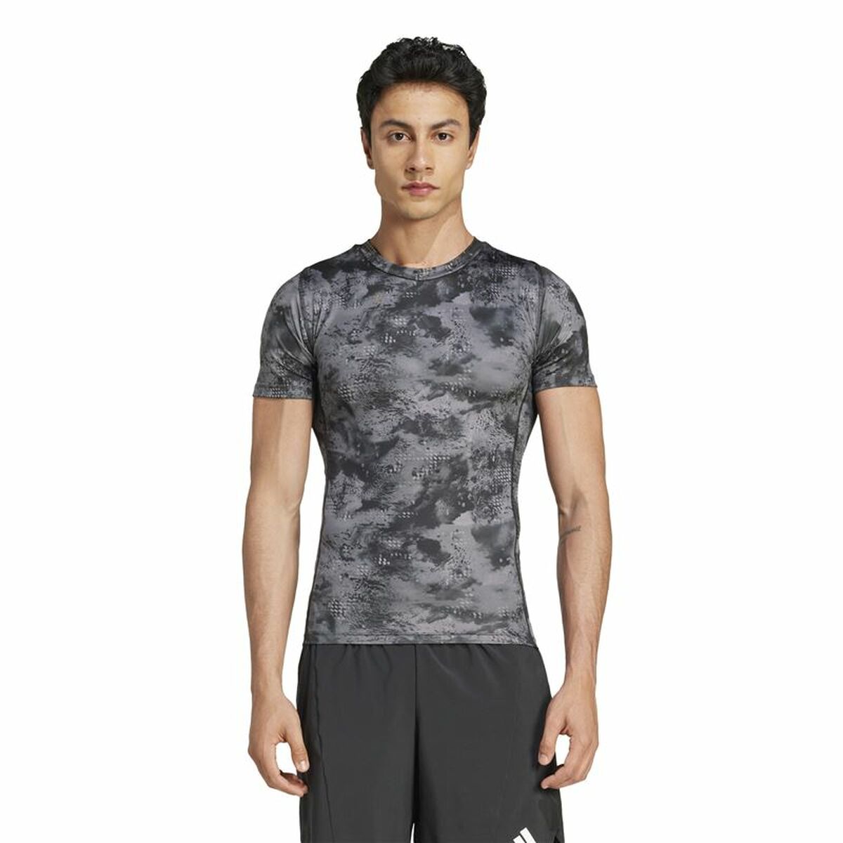 Camiseta de Manga Corta Hombre Adidas Techfit Training Aop (2XL)