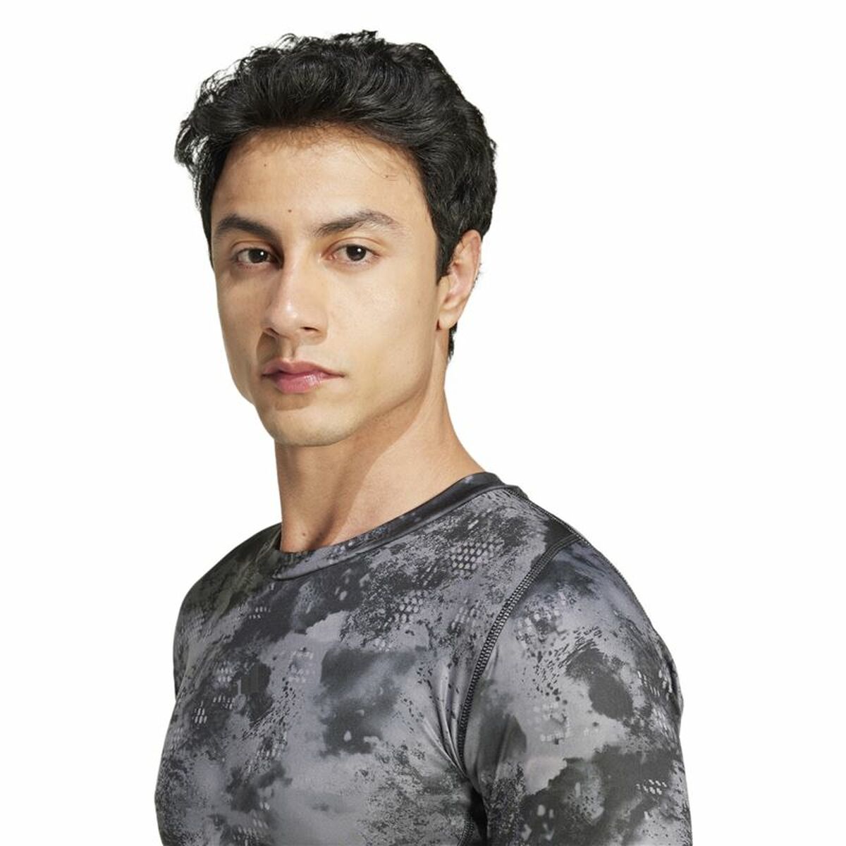 Camiseta de Manga Corta Hombre Adidas Techfit Training Aop (2XL)