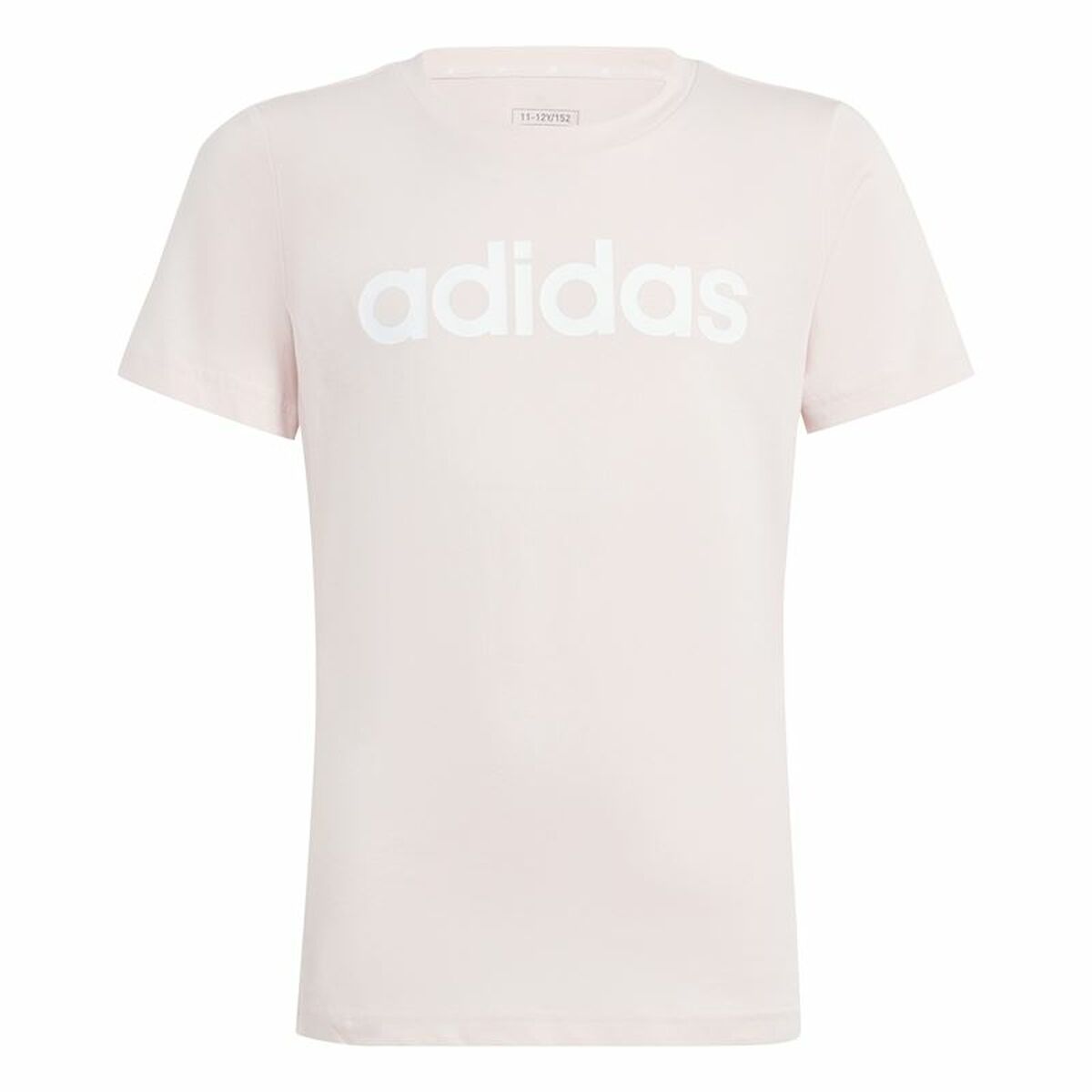 Camiseta de Manga Corta Infantil Adidas Essentials Linear Logo Cotton Slim Fit