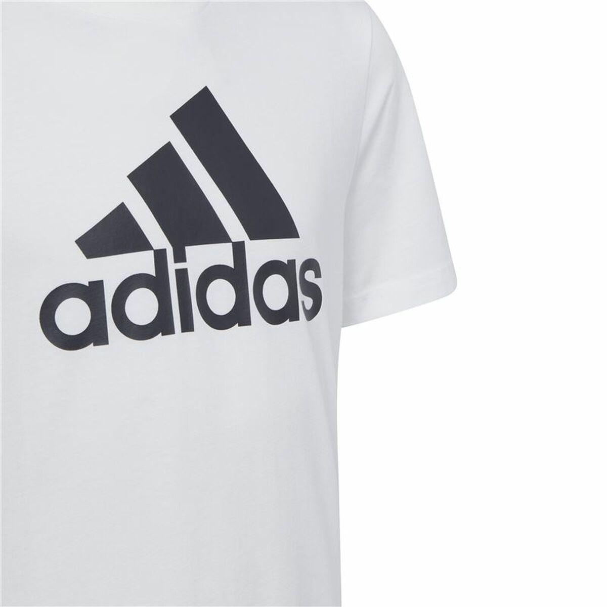 Camiseta de Manga Corta Infantil Adidas Essentials Big Logo Cotton