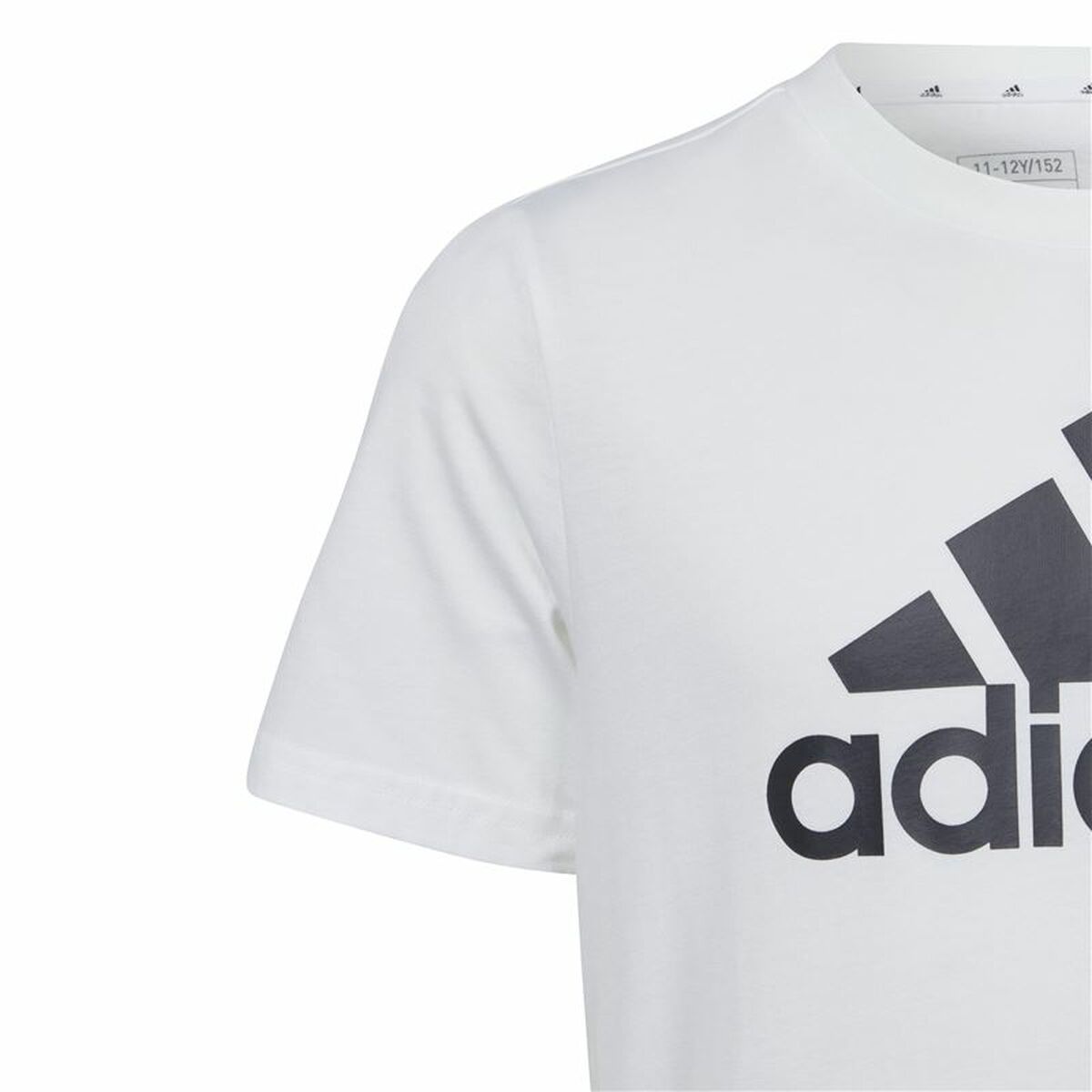 Camiseta de Manga Corta Infantil Adidas Essentials Big Logo Cotton