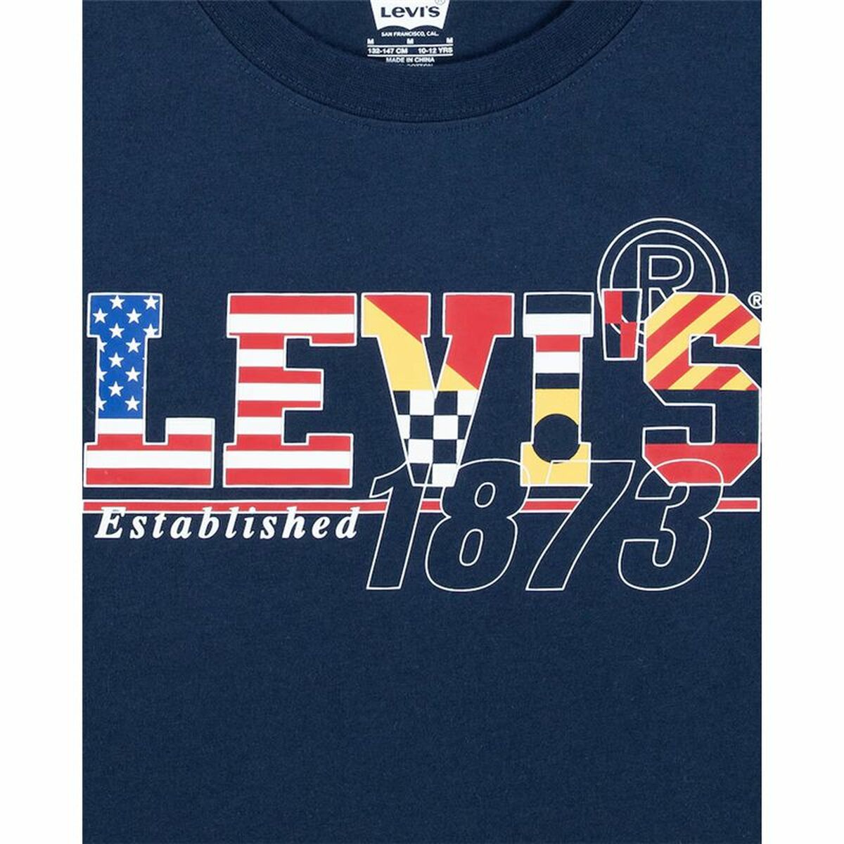 Camiseta de Manga Corta Infantil Levi's Lvb Cast Off 4 Años