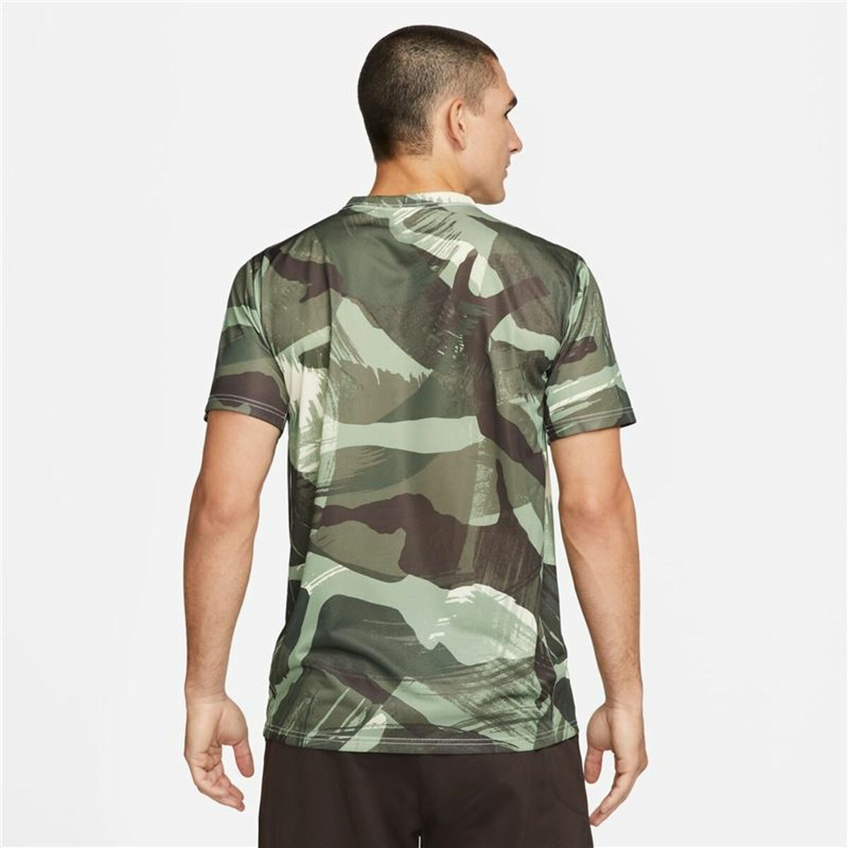 Camiseta de Manga Corta Hombre Nike Dri-FIT Verde M
