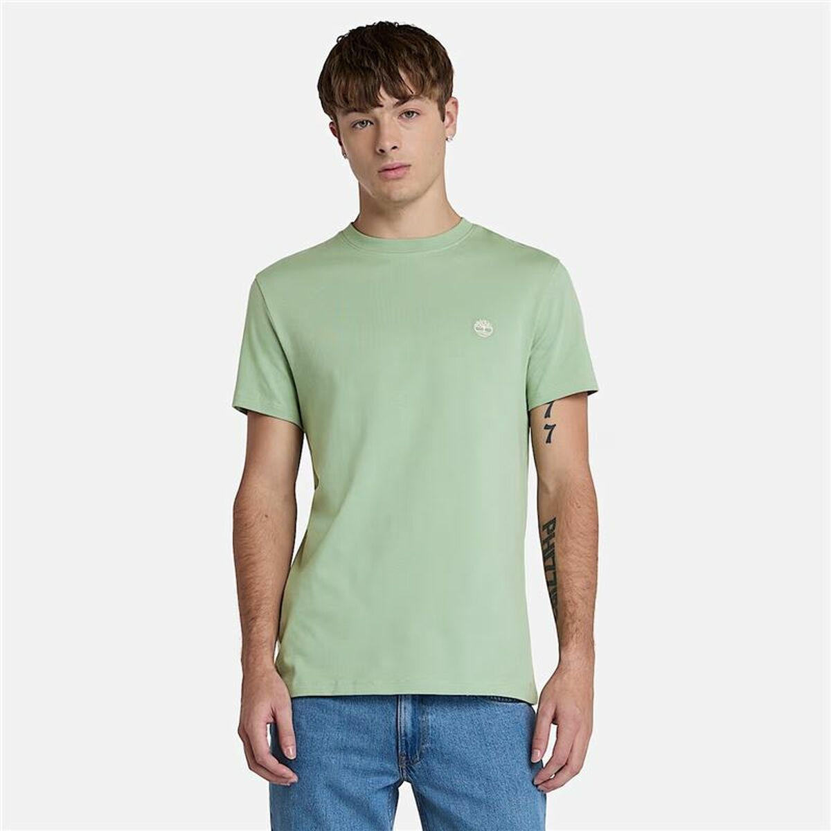 Camiseta de Manga Corta Hombre Timberland Dunstan River Caqui M