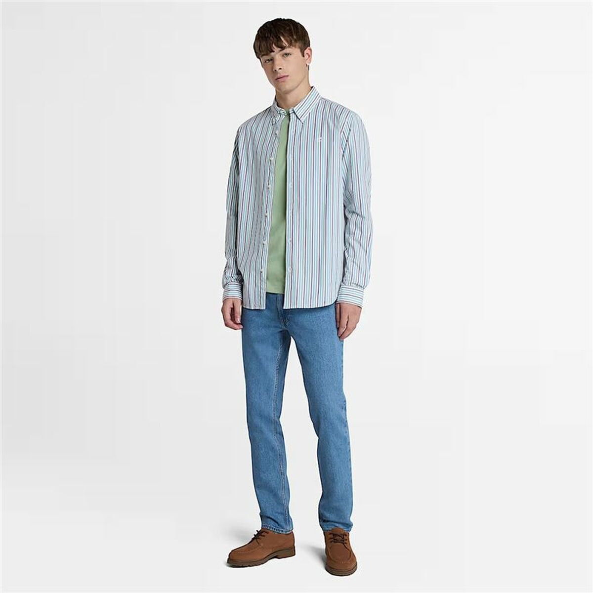 Camiseta de Manga Corta Hombre Timberland Dunstan River Caqui M