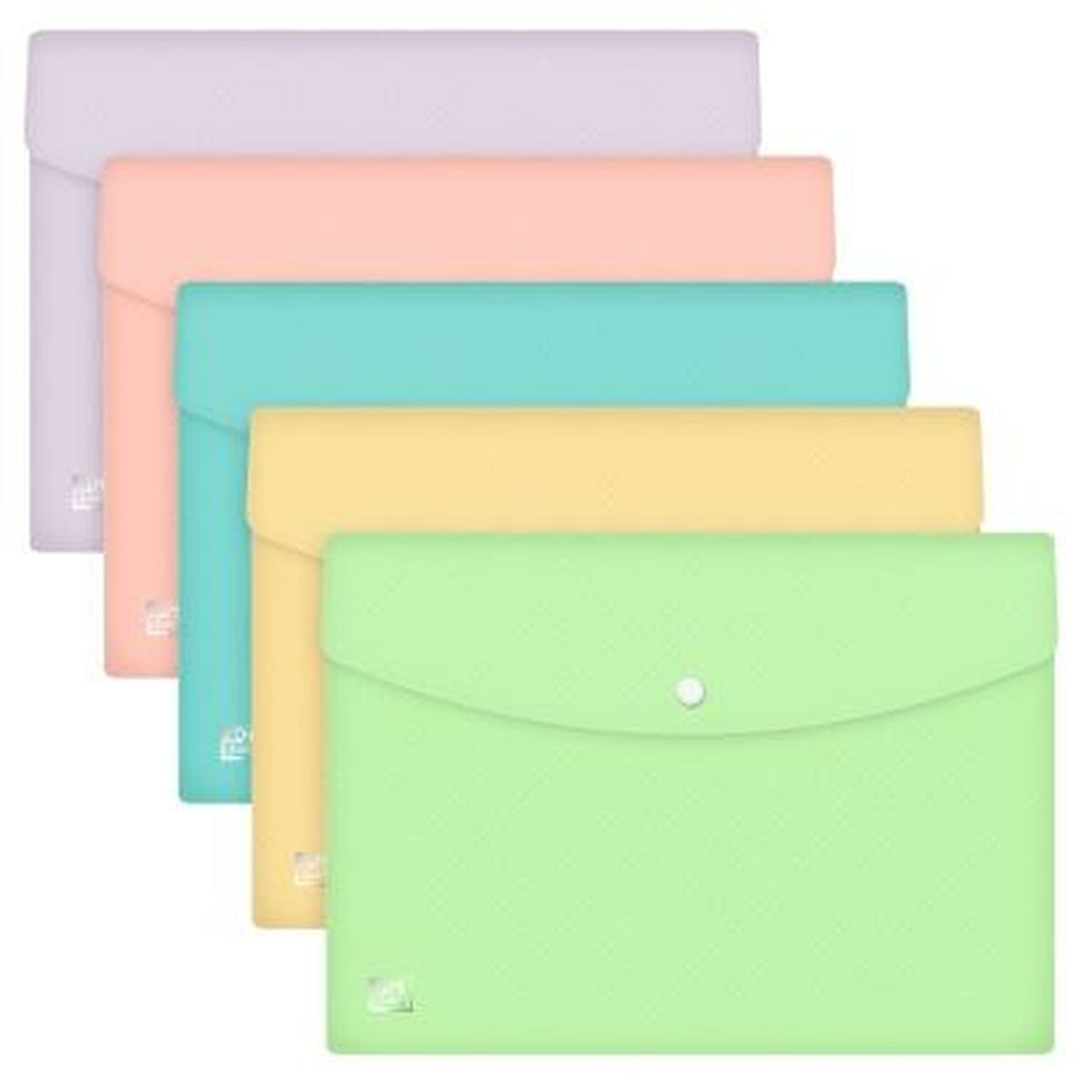 Carpeta Portafolios Oxford URBAN Multicolor A4 Polipropileno Broche (5 Unidades)