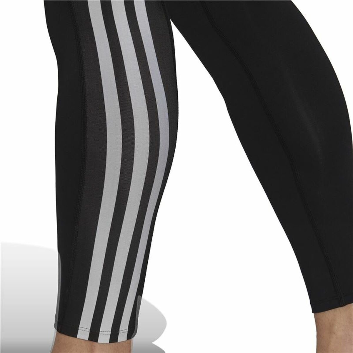 Mallas Deportivas de Hombre Adidas Tf 3S L Tight Negro (2XL)