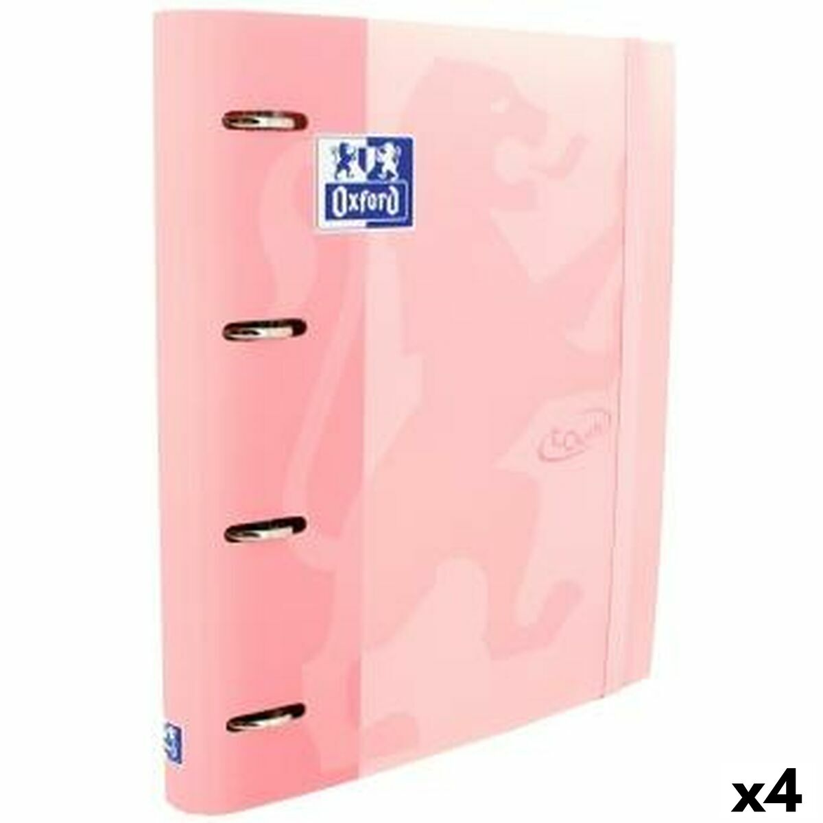 Carpeta de anillas Oxford TOUCH Rosa A4+ (4 Unidades)