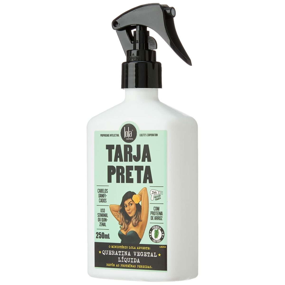 Spray de Keratina Lola Cosmetics Tarja Black 250 ml