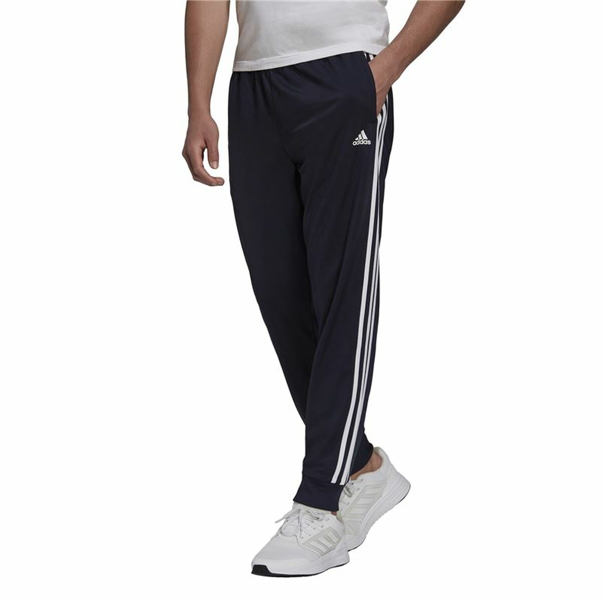 Pantalón de Chándal para Adultos Adidas 3S Jog Tp Tri Azul oscuro