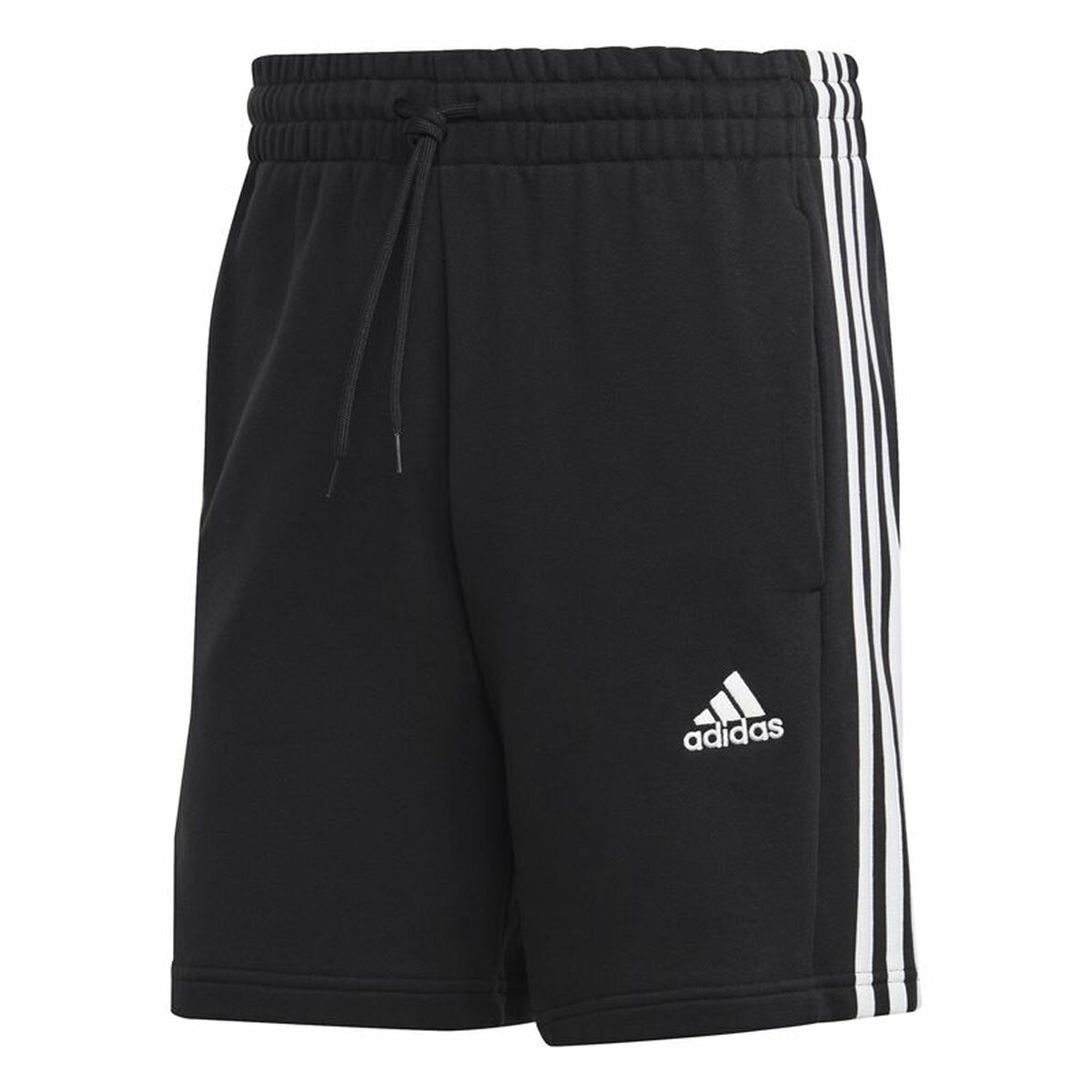 Pantalones Cortos de Hombre Adidas 3S Ft Sho Negro (XS)