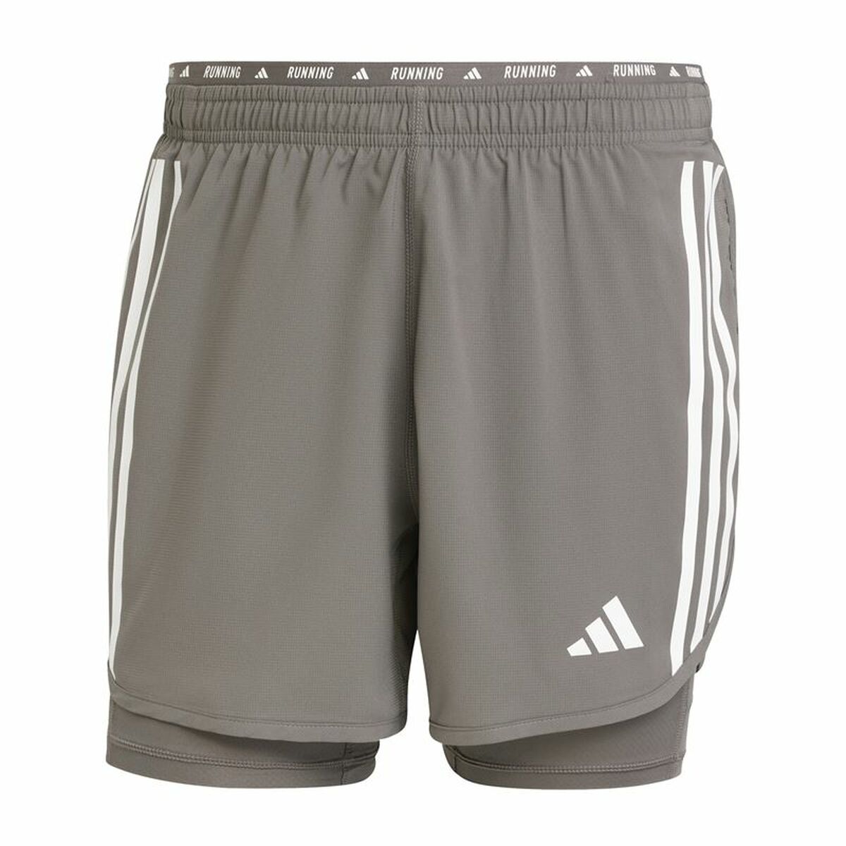 Pantalones Cortos Deportivos para Hombre Adidas Own The Run 3 Bandas 2In1