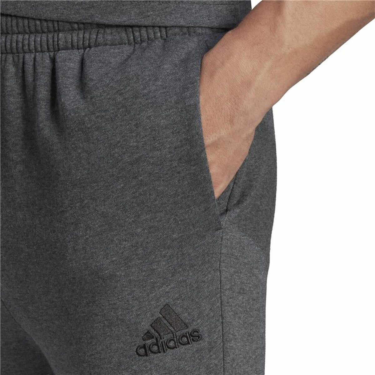 Pantalón Largo Deportivo Adidas Essentials Regular Tapered Gris oscuro