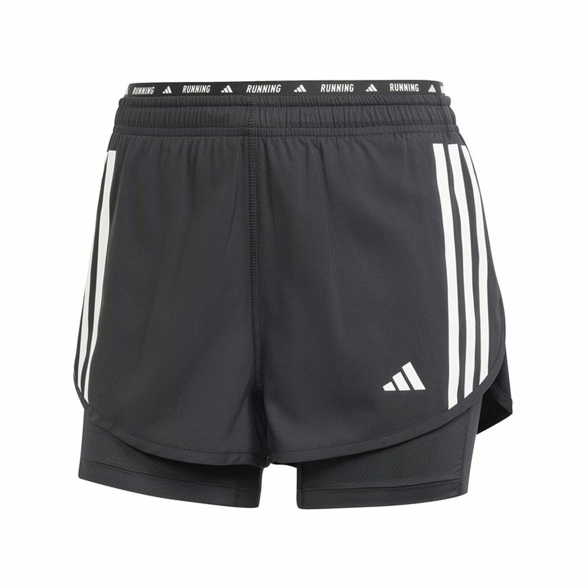 Pantalones Cortos Deportivos para Mujer Adidas Own the run 3S 2In1