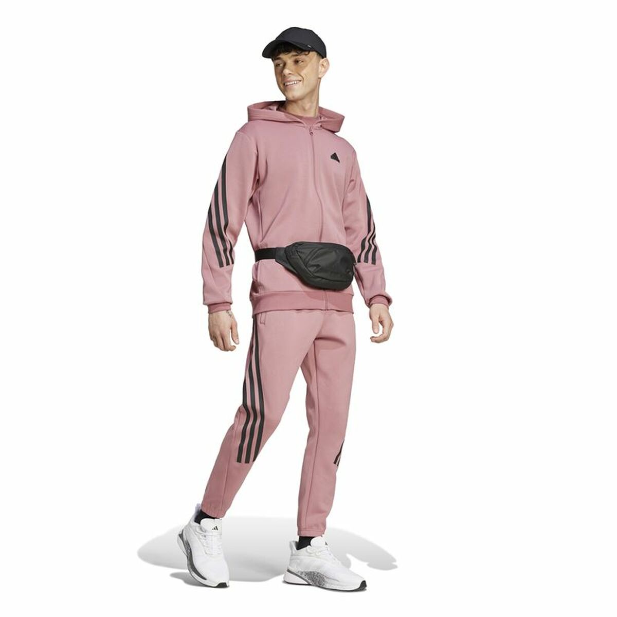 Sudadera con Capucha Hombre Adidas Future Icons 3 Bandas