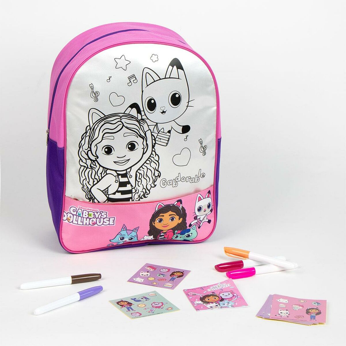 Mochila Infantil Gabby's Dollhouse Rosa
