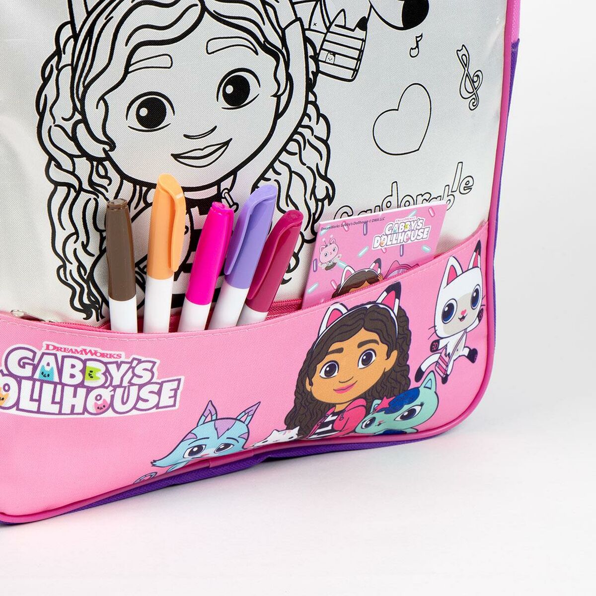 Mochila Infantil Gabby's Dollhouse Rosa