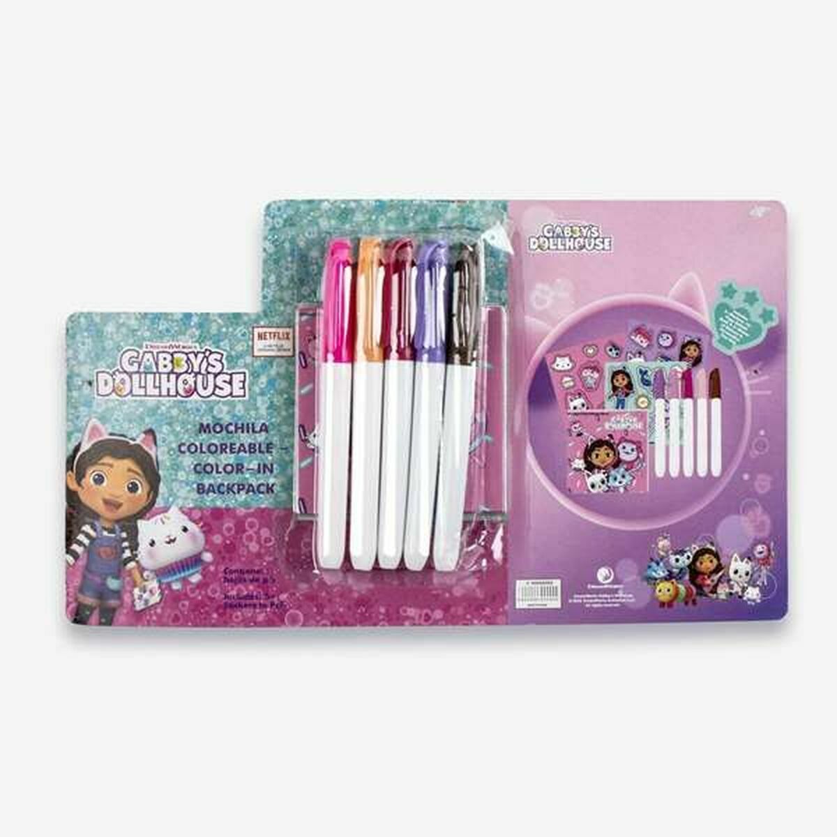 Mochila Infantil Gabby's Dollhouse Rosa