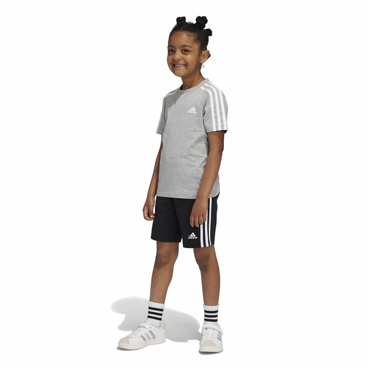 Conjunto Deportivo para Niños Adidas Little Essentials 3 Bandas