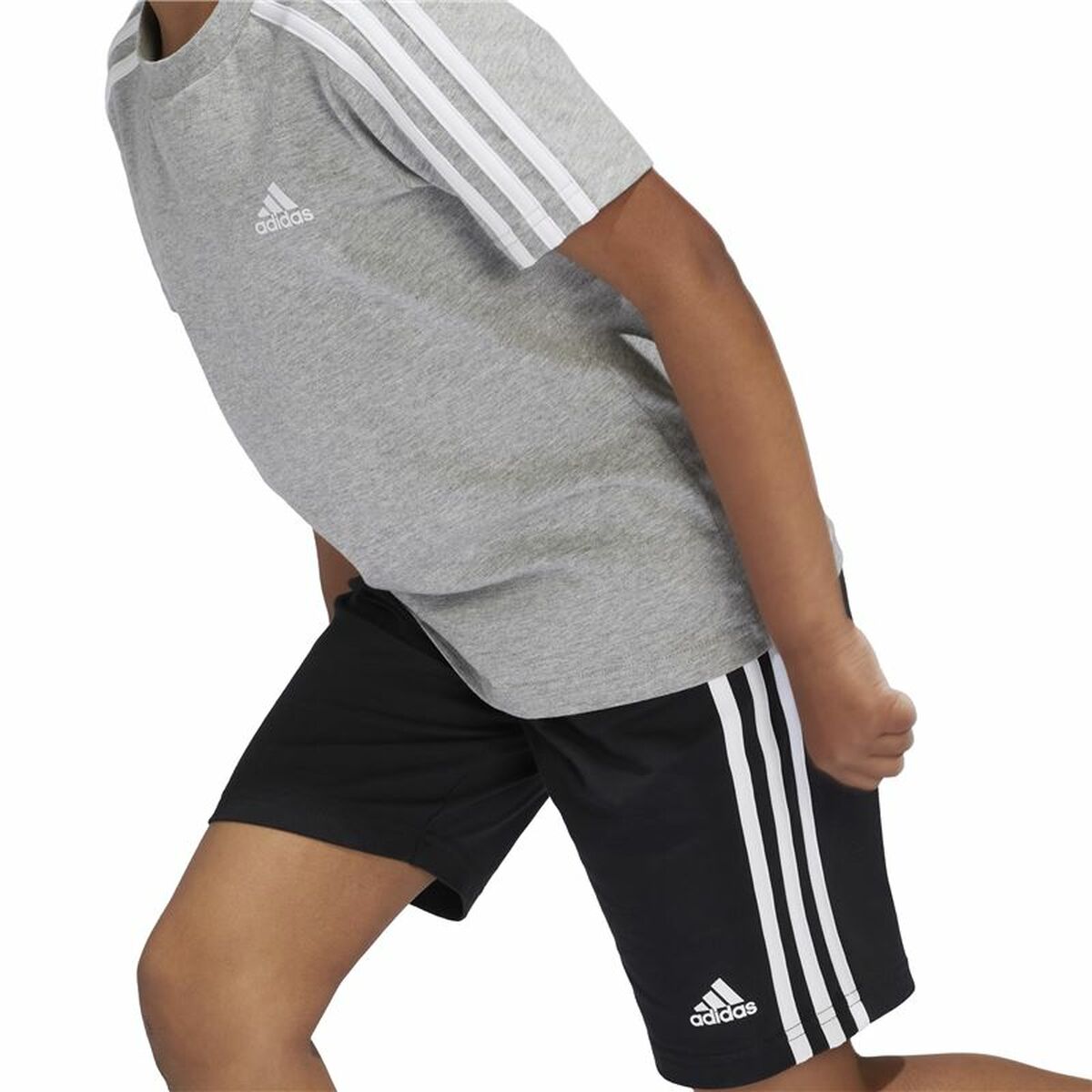 Conjunto Deportivo para Niños Adidas Little Essentials 3 Bandas