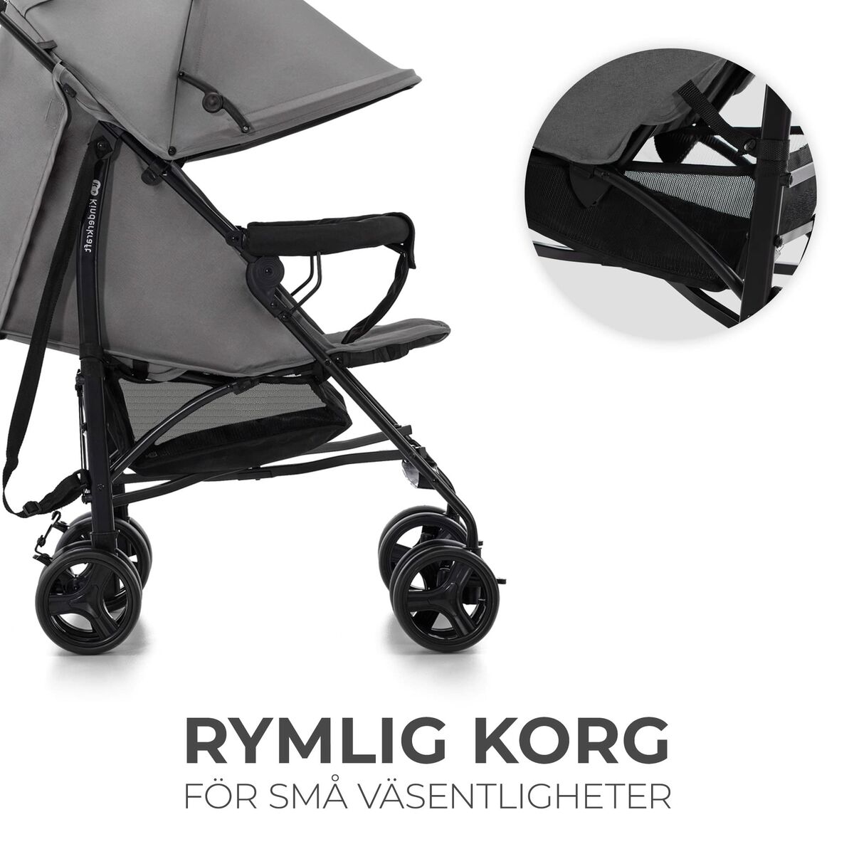 Carro de Paseo para Bebé Kinderkraft KSTIK000GRY0000 Gris 1 Pieza