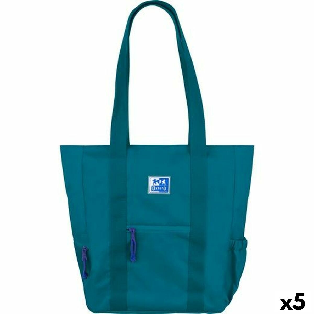Bolso Oxford B-TRENDY AQUA Azul 34 x 31 x 12 cm (5 Unidades)