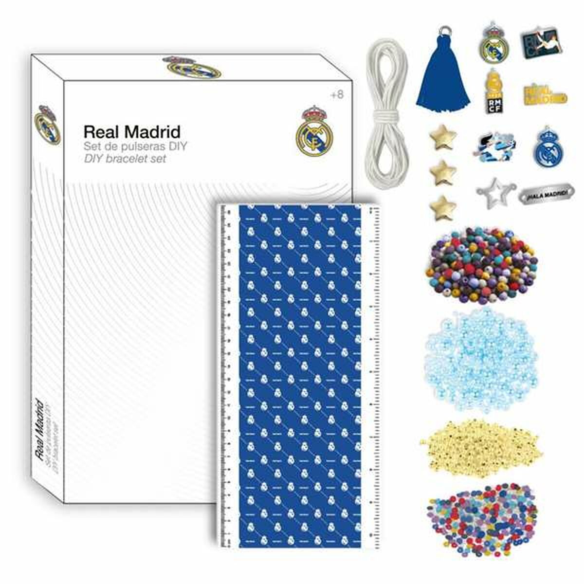 Kit Creación de Pulseras y Collares Real Madrid C.F. Blanco